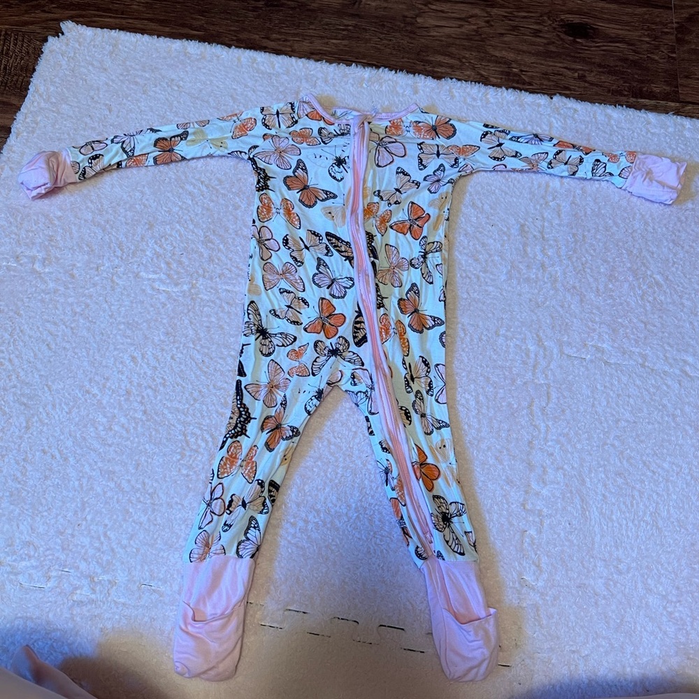 Baby girl bamboo pjs